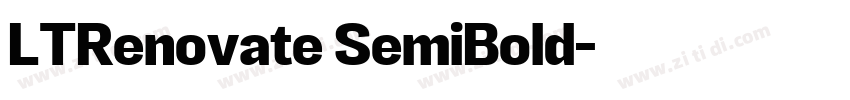 LTRenovate SemiBold字体转换